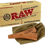 RAW Double Barrel King Size Wooden Cigarette Holder