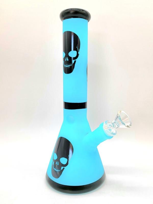 Blue Skull Beaker