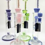 Phoenix Glass Horizontal Pastel 6 Arm Perc
